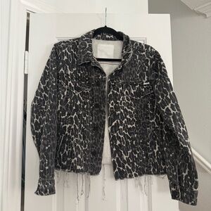 Mother Denim Animal Print Jacket Size Small